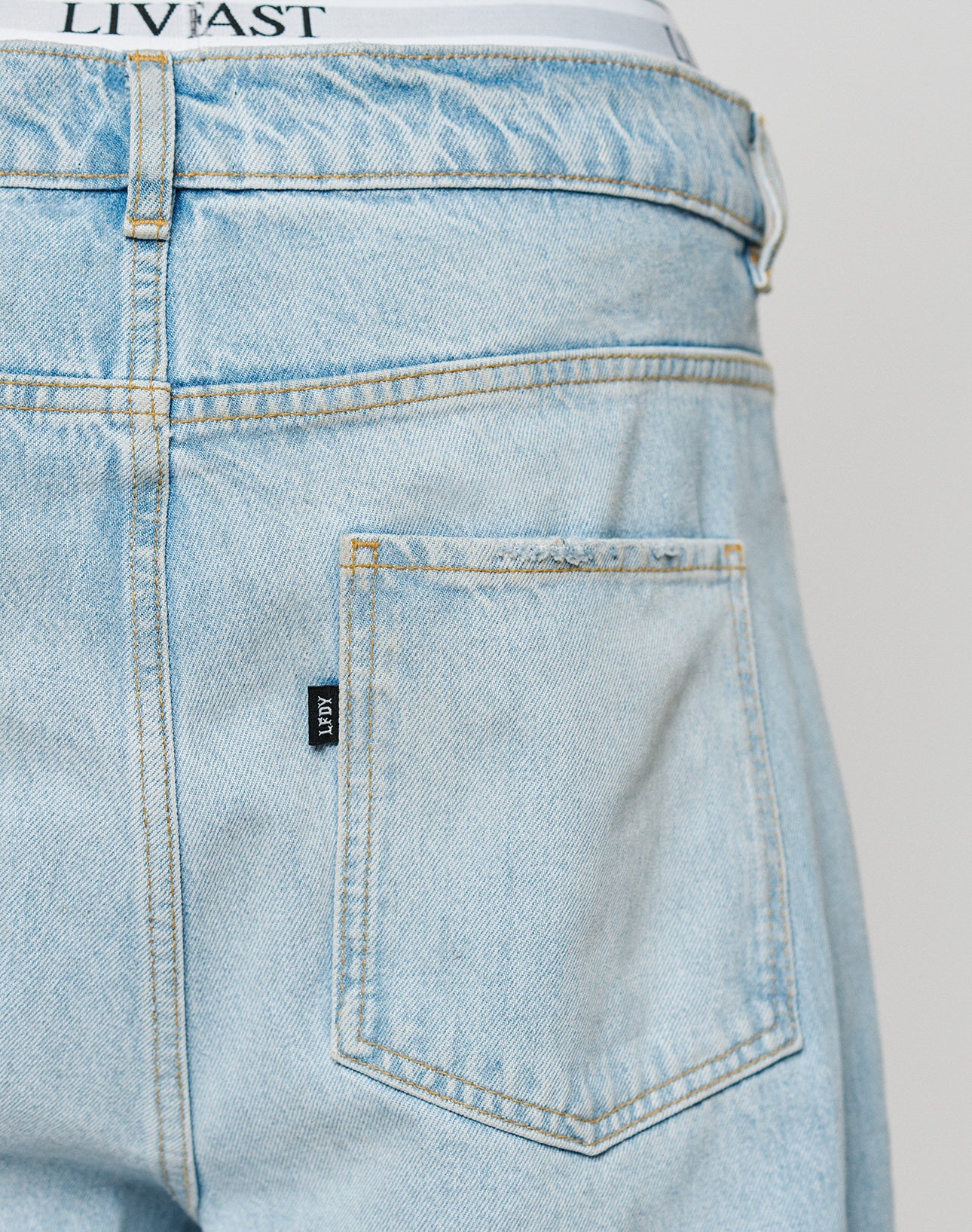 LFDY Distressed Baggy Denim