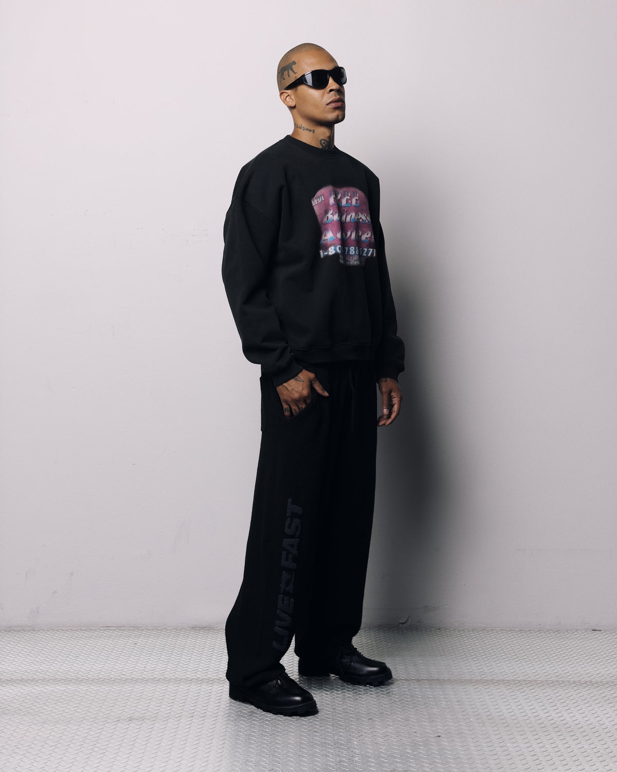 Live Fast Boucle Pants