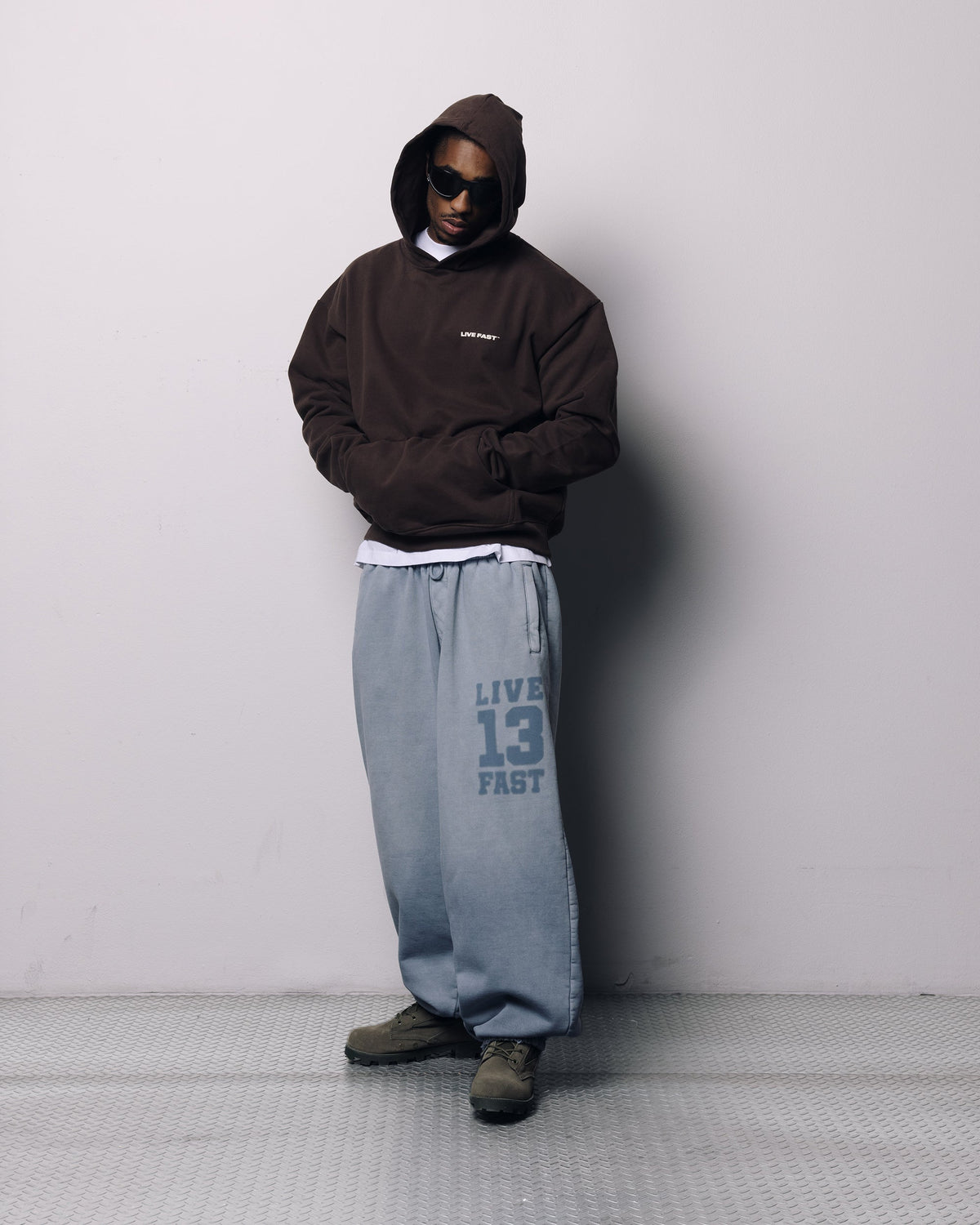 Live Fast Plain Hooded