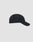 The Live Fast Performance Cap by LIVE FAST DIE YOUNG is a plain black nylon baseball cap with a curved brim and adjustable strap, shown in side view on a light gray background.