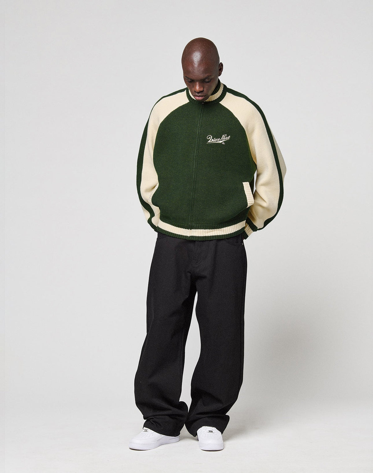 Boxy Knit Zip Jacket