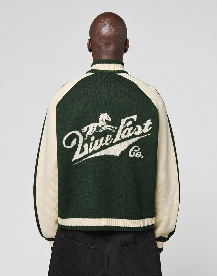 Boxy Knit Zip Jacket
