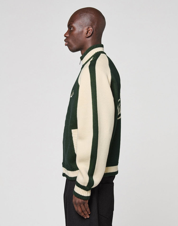 Boxy Knit Zip Jacket