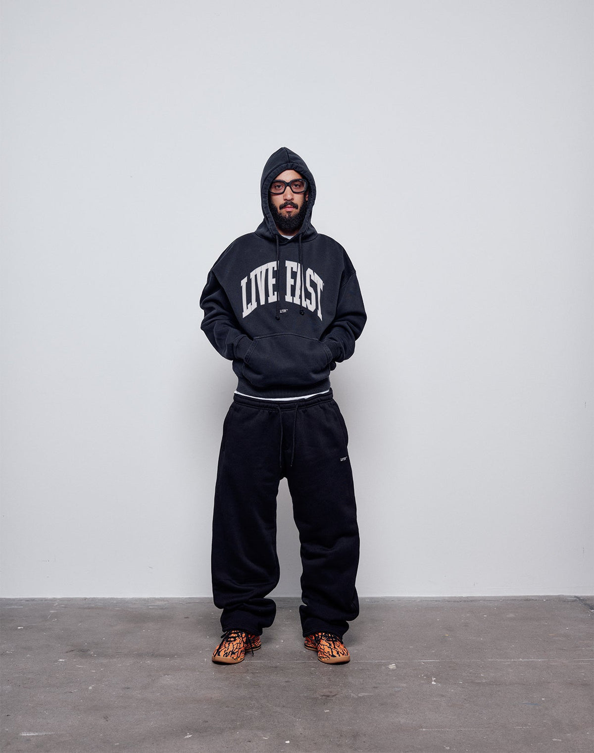 Live Fast College Hooded
