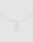 The LF Chain by LIVE FAST DIE YOUNG is a delicate gold necklace with a Zirkonia Anhänger displaying the initials LF in sparkling crystals, set against a light gray background.