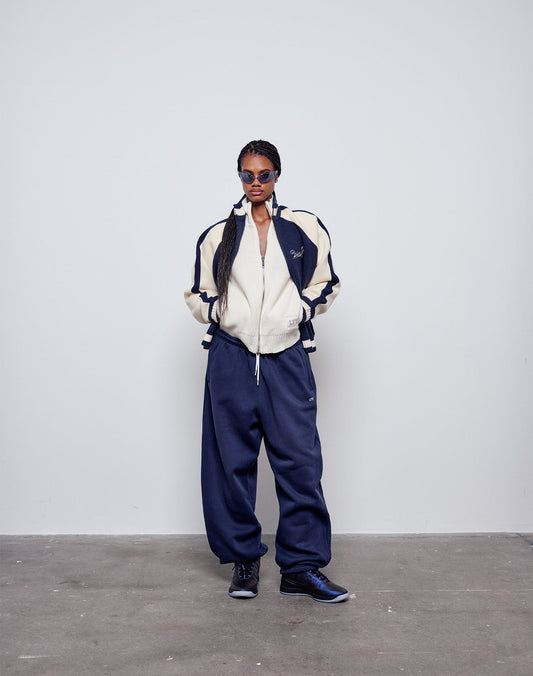 Boxy Knit Zip Jacket
