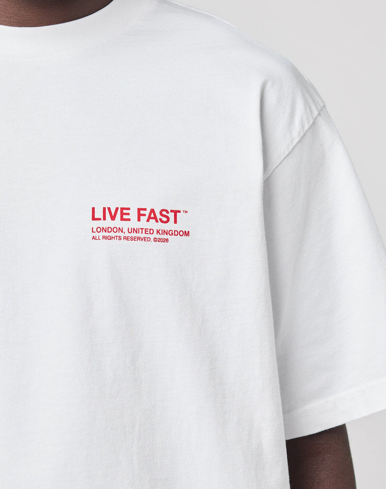 Live Fast London College Tee