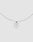 The DY Chain by LIVE FAST DIE YOUNG is a silver beaded necklace with a stylized D and Y pendant, encrusted with sparkling zirconia stones, crafted from sterling silver, shown on a plain light gray background.