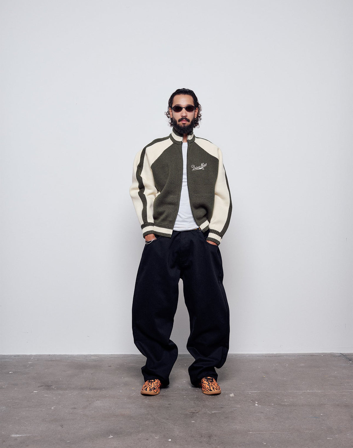 Boxy Knit Zip Jacket
