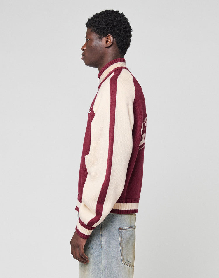 Boxy Knit Zip Jacket