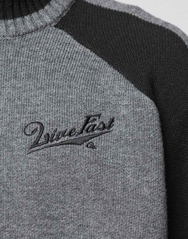 Boxy Knit Zip Jacket