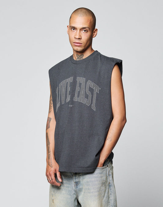Live Fast College Muscle Shirt
