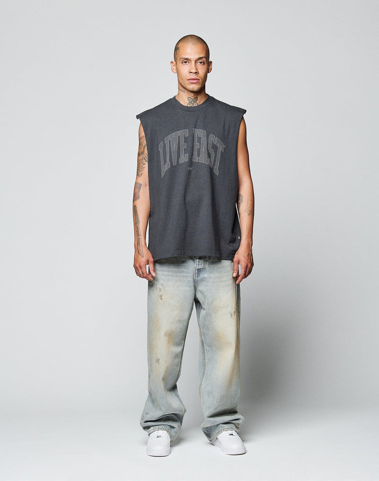 Live Fast College Muscle Shirt