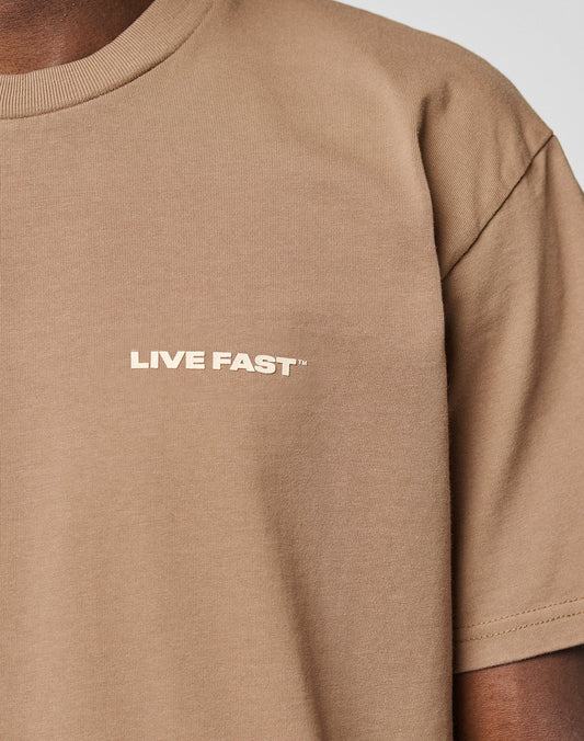 Live Fast Plain Tee