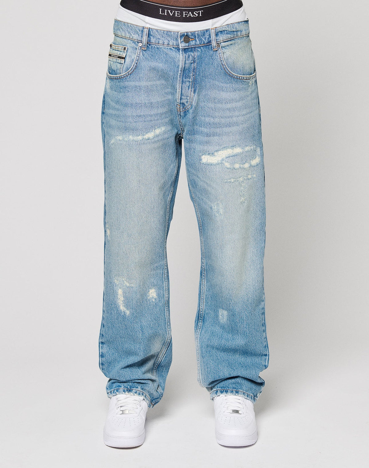 LFDY Repaired Straight Denim