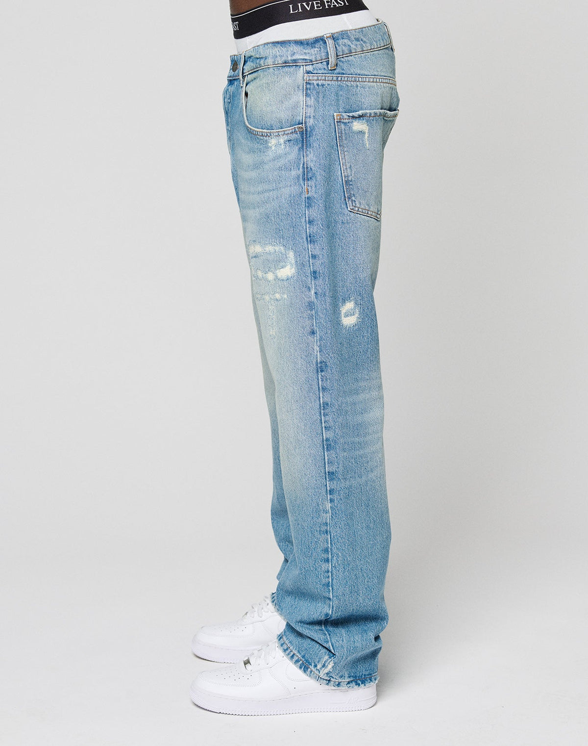 LFDY Repaired Straight Denim