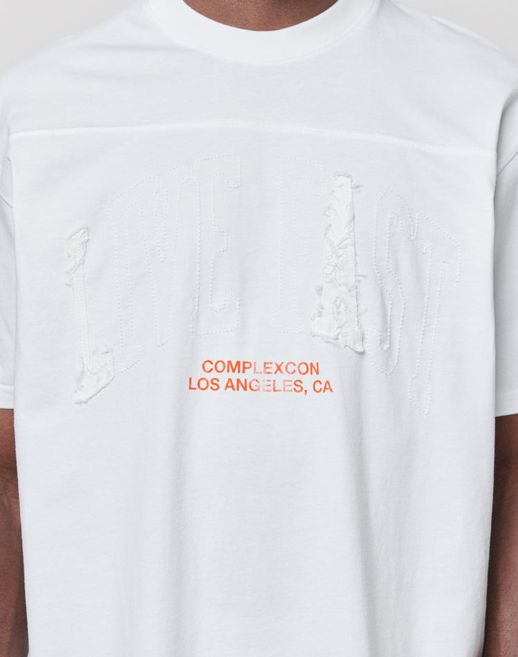 Live Fast Distressed College Tee