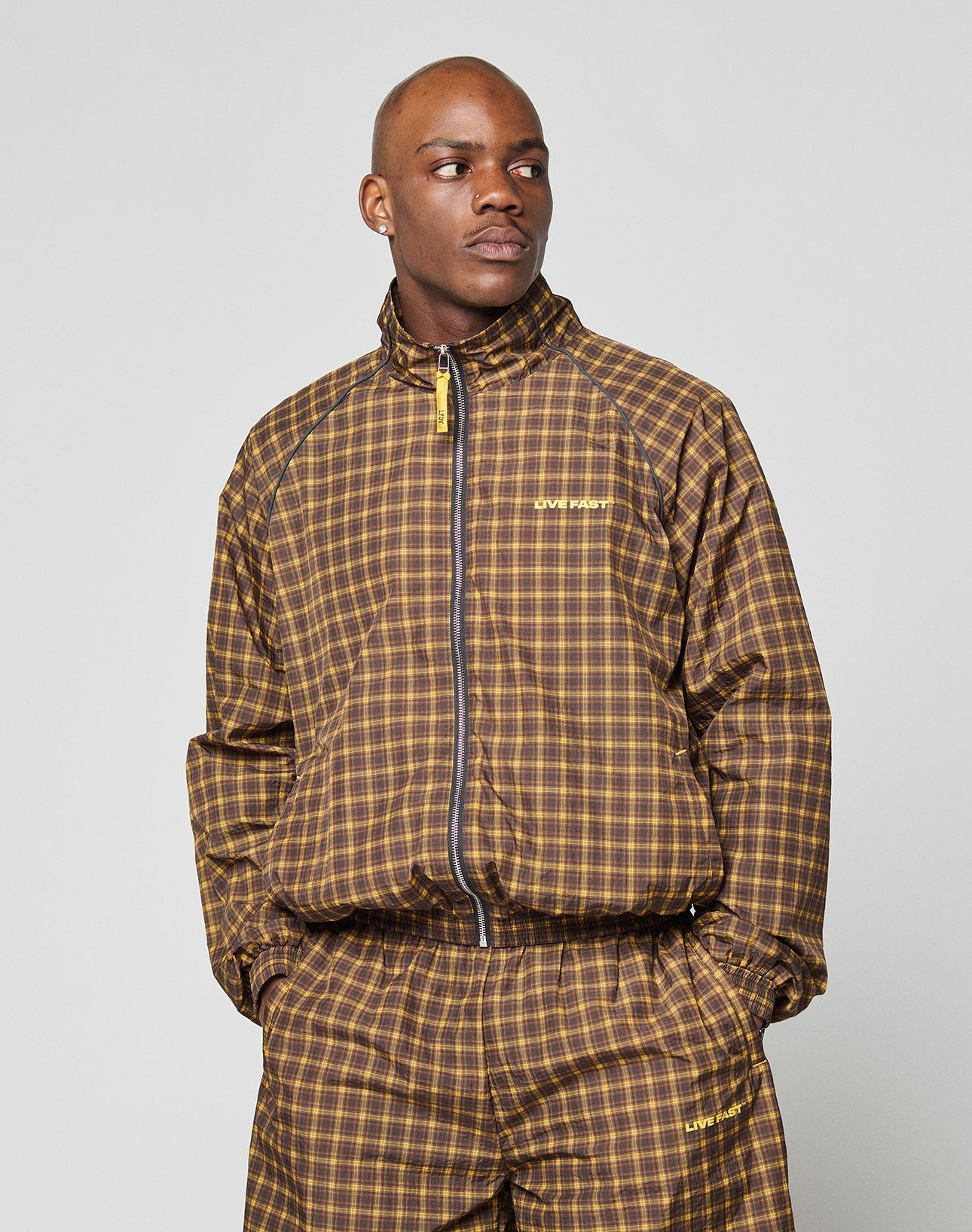 Live Fast Nylon Trackjacket