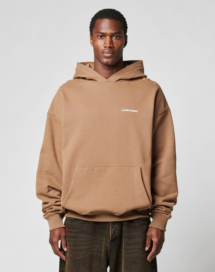 Live Fast Plain Hooded