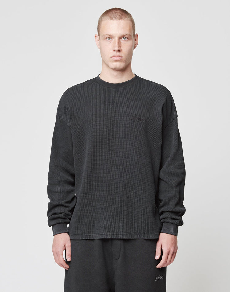 Basic Script Waffle Longsleeve