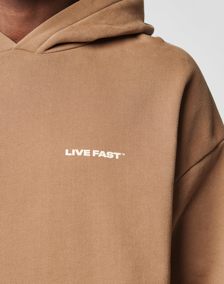 Live Fast Plain Hooded