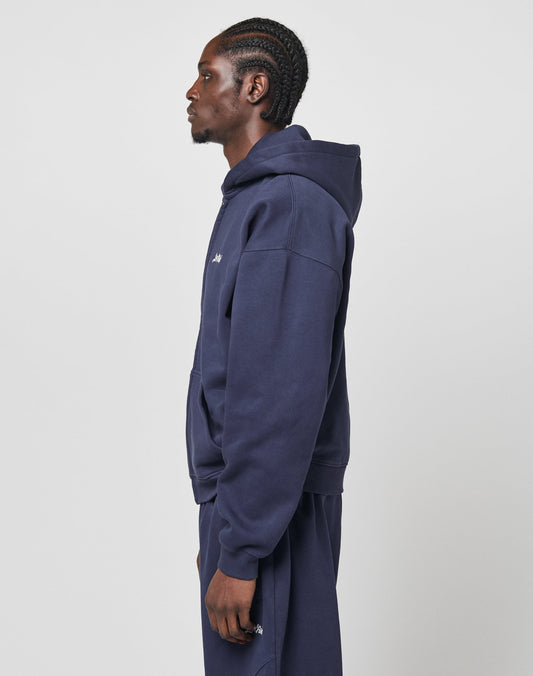 Basic Script Hooded Zip