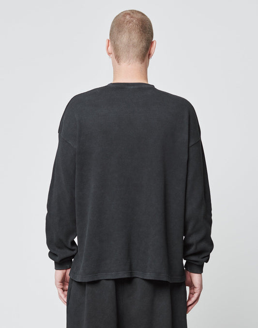 Basic Script Waffle Longsleeve