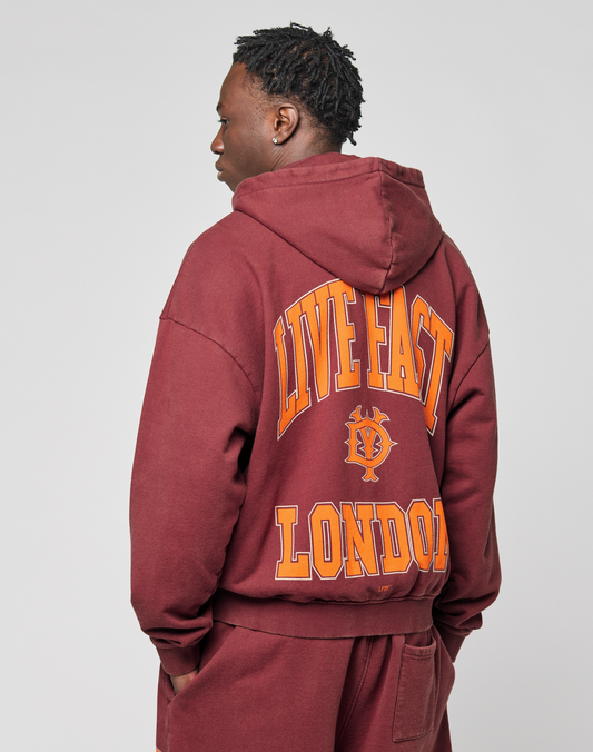 Live Fast London Hooded Zip