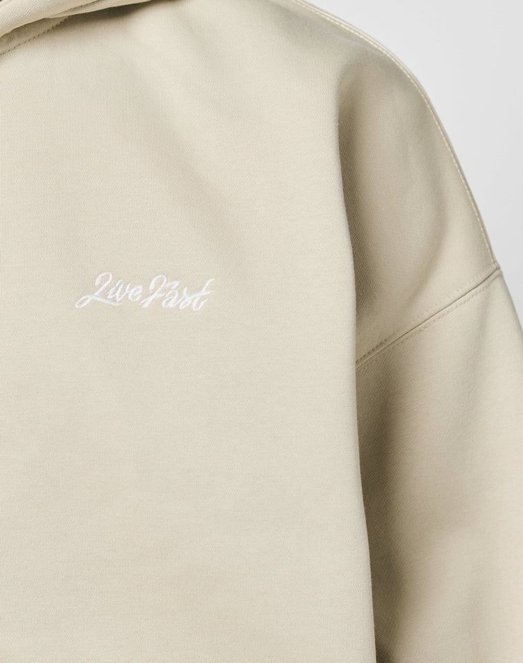 Basic Script Hooded Zip