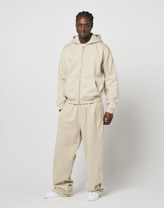 Basic Script Hooded Zip
