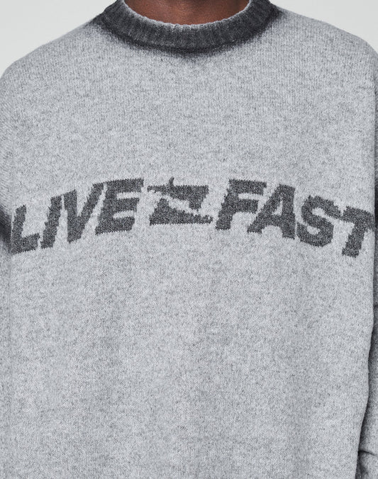 Live Fast Boucle Sweater