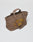 The LFDY Tote Bag by LIVE FAST DIE YOUNG is a brown canvas bag with two short handles, a zipper, a secure laptop compartment, and “THE FAST BOY” in yellow cheetah-print letters on the side, shown on a plain white background.