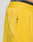 A close-up of the Live Fast Performance Shorts by LIVE FAST DIE YOUNG in yellow, featuring a regular fit and an elastic waistband for comfort.