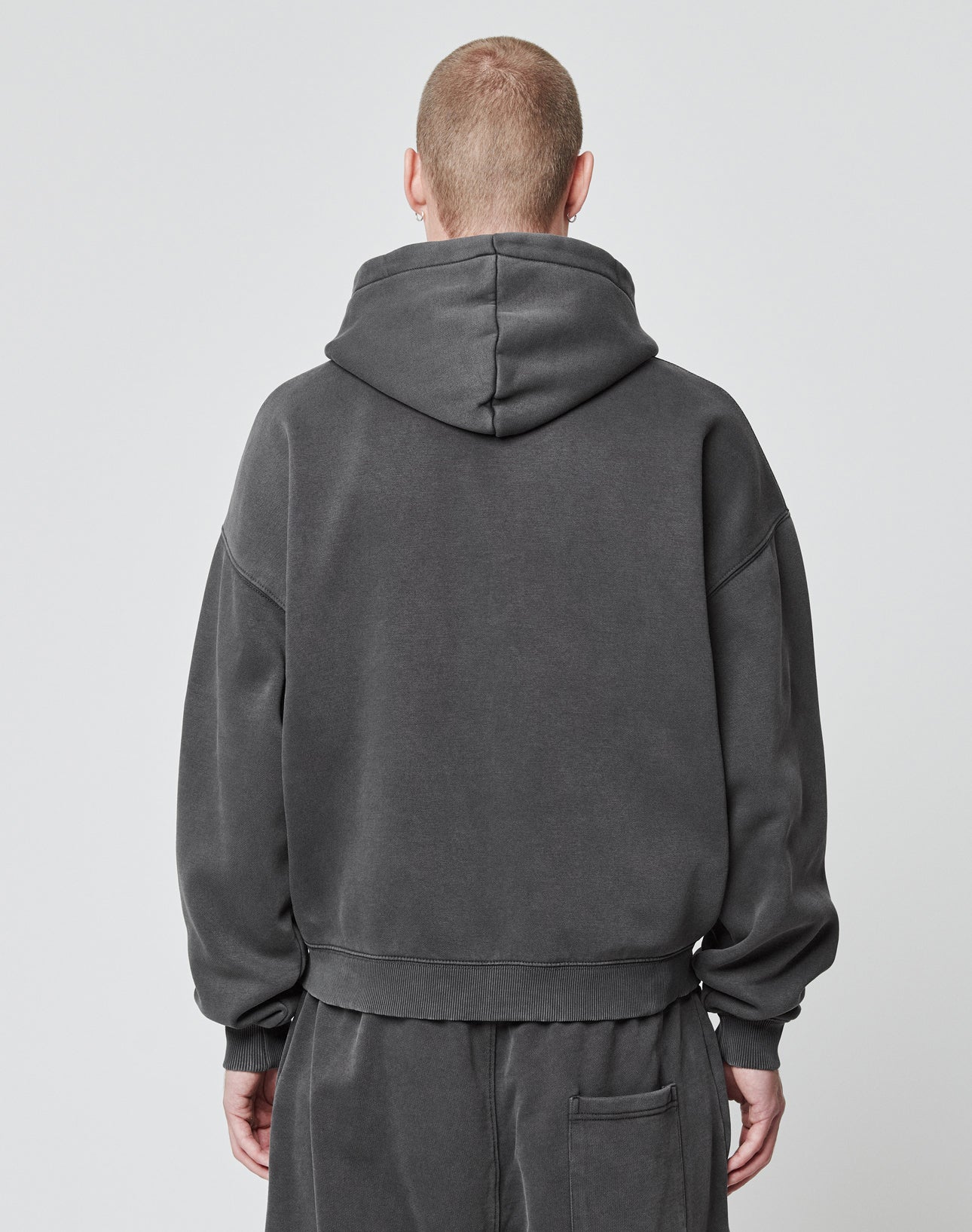 Basic Script Hooded Zip