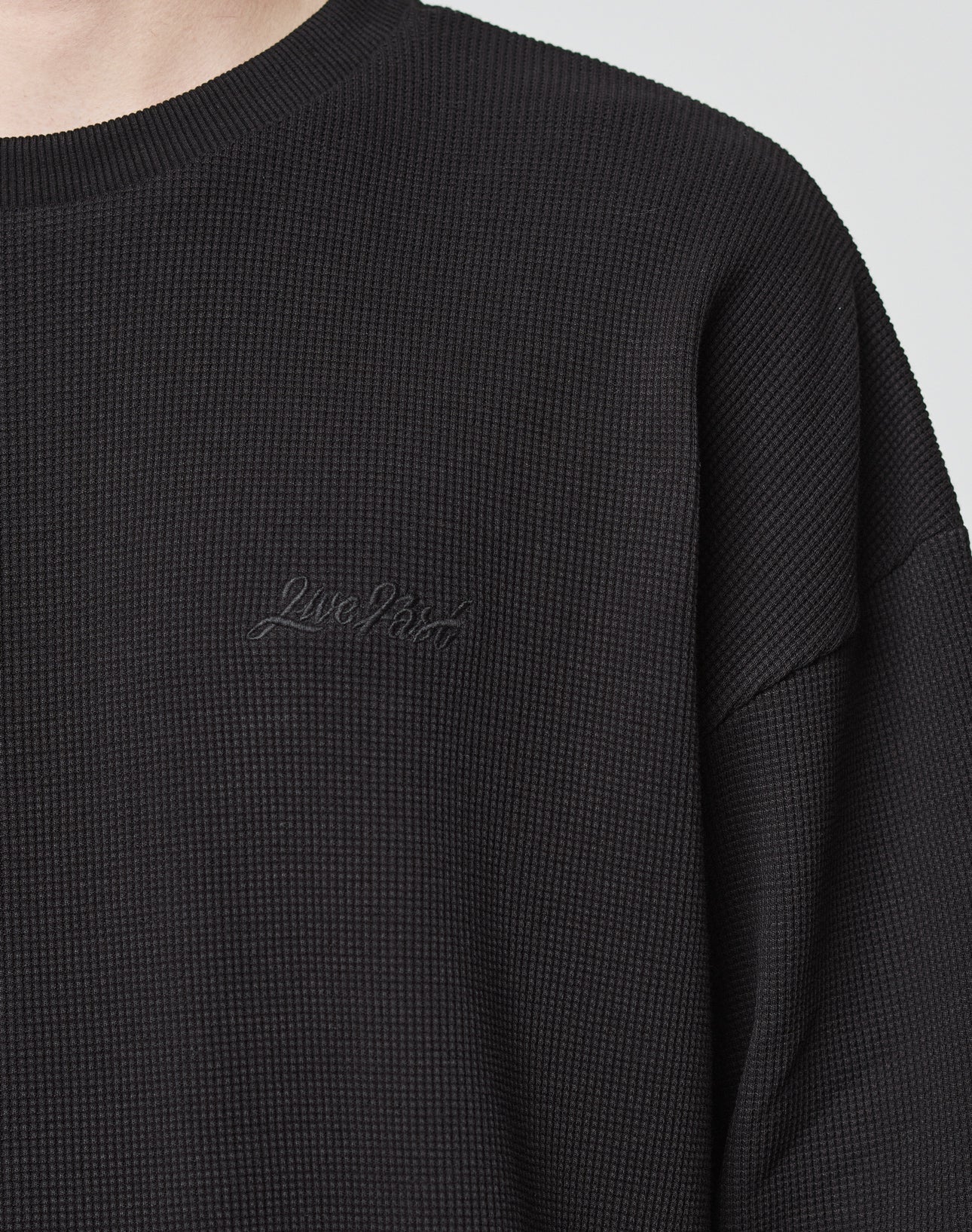 Basic Script Waffle Longsleeve