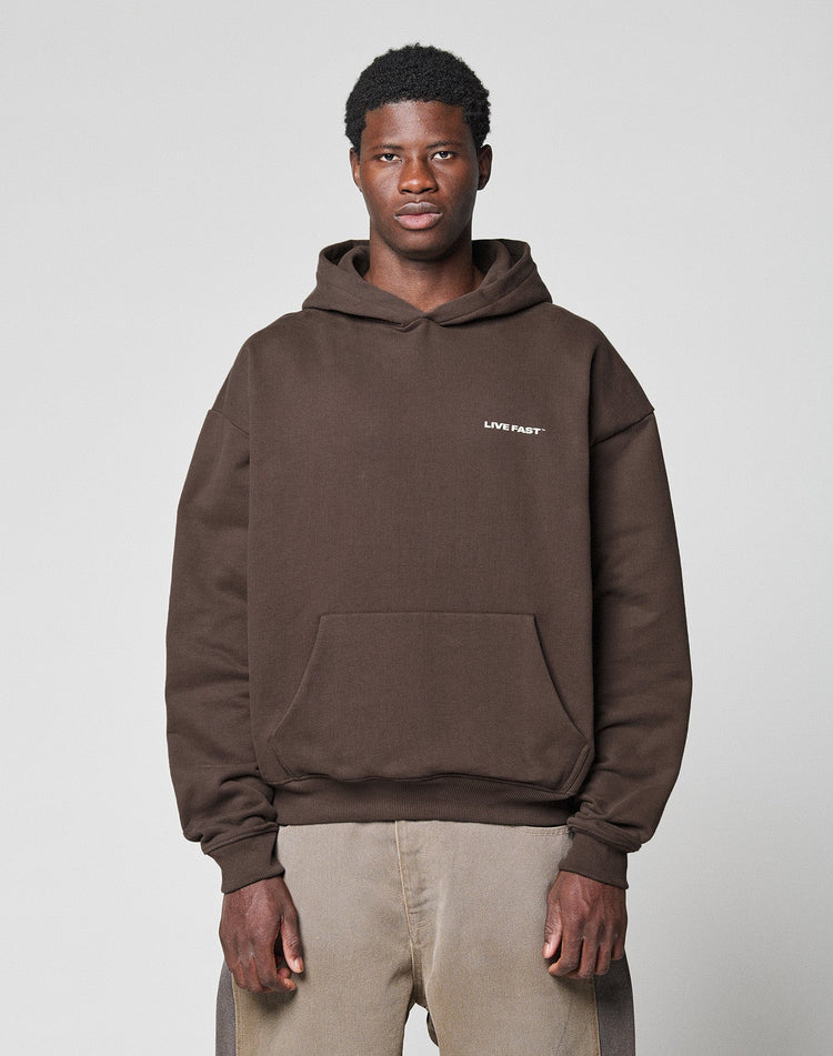 Live Fast Plain Hooded