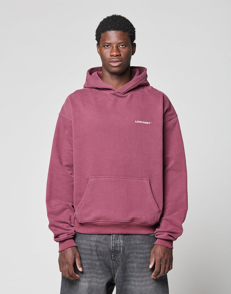 Live Fast Plain Hooded