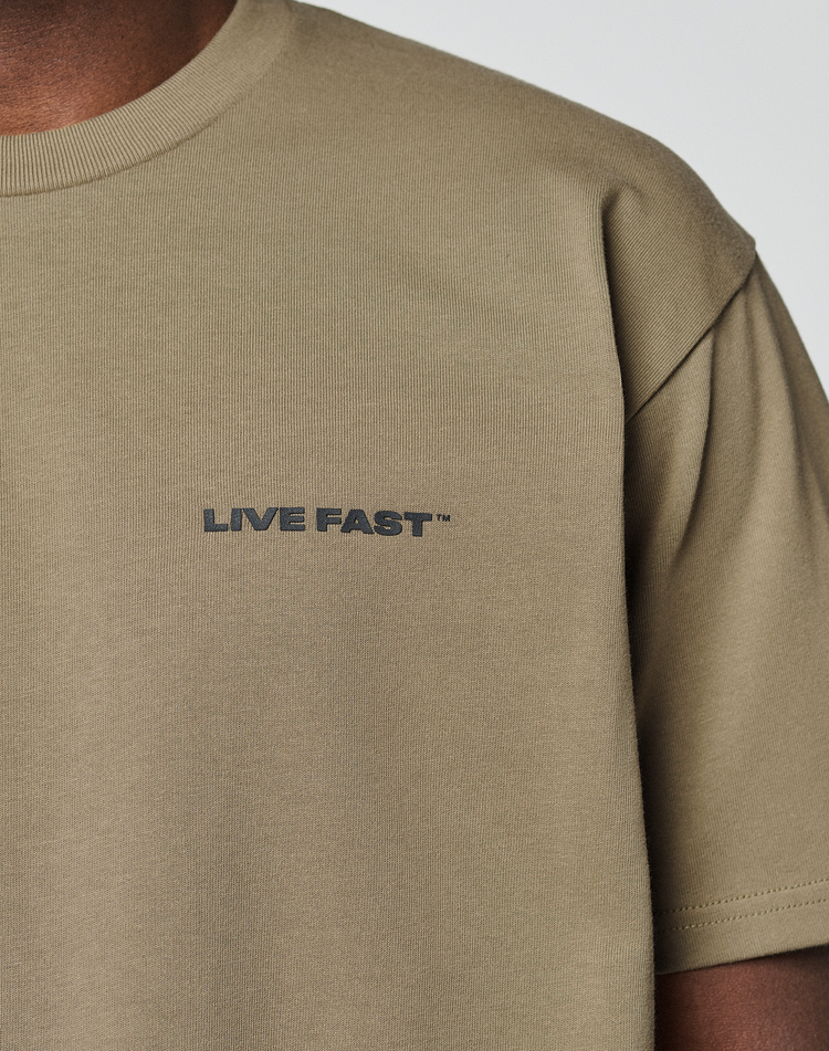Live Fast Plain Tee
