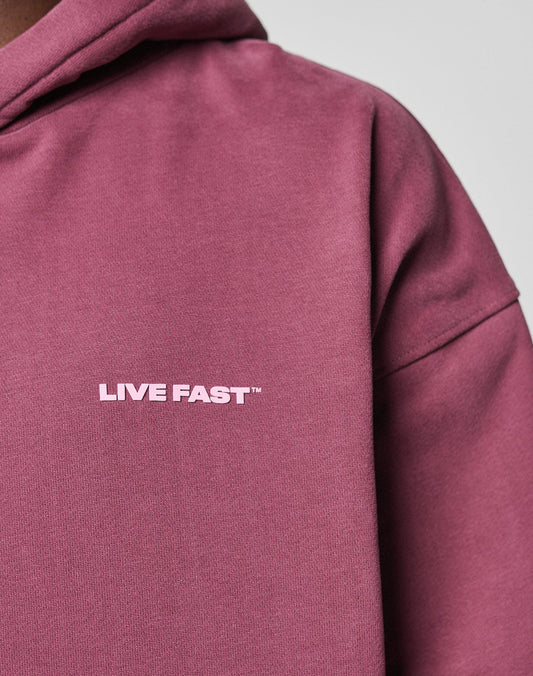 Live Fast Plain Hooded