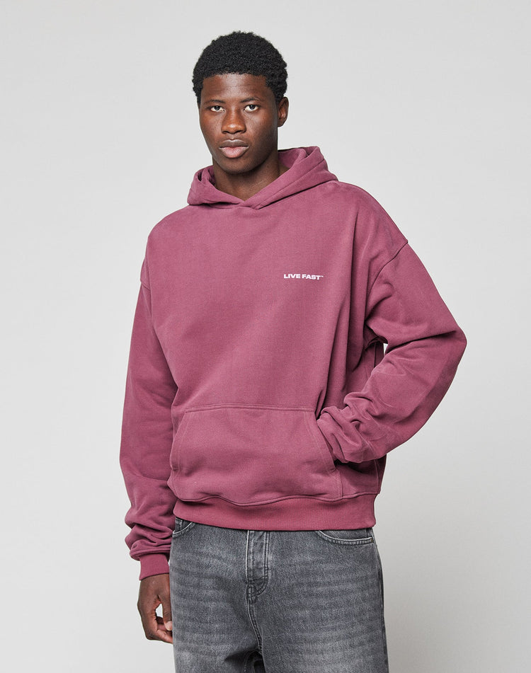 Live Fast Plain Hooded