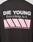 The LFDY Racing Longsleeve by LIVE FAST DIE YOUNG features bold white DIE YOUNG text above Everything in it, plus five diagonal pink bars under a reflective print. This oversize fit is made from 100% cotton.