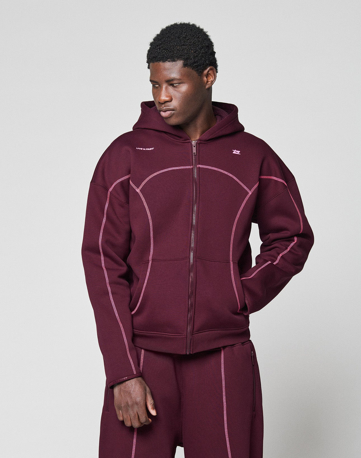 LFDY Active Fleece Hooded Zip