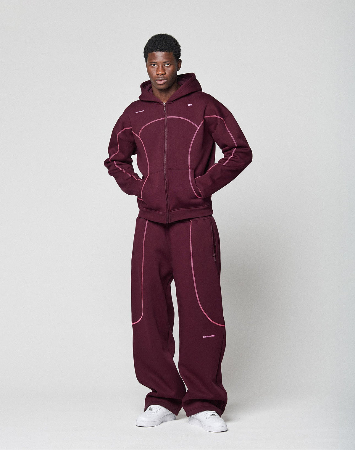 LFDY Active Fleece Hooded Zip