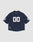 The LFDY Mesh Jersey by LIVE FAST DIE YOUNG is navy blue with white "00" block numbers on the back and sleeves, a V-neck, small rectangular label near the hem, and an oversize fit—all displayed on a light gray background.