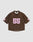 The LFDY Mesh Jersey by LIVE FAST DIE YOUNG is a brown polyester sports top with an oversized fit, showcasing the number 55 in bold pink print on the front and sleeves, shown against a plain white background.