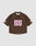The LFDY Mesh Jersey by LIVE FAST DIE YOUNG is a brown polyester sports top with an oversized fit, showcasing the number 55 in bold pink print on the front and sleeves, shown against a plain white background.