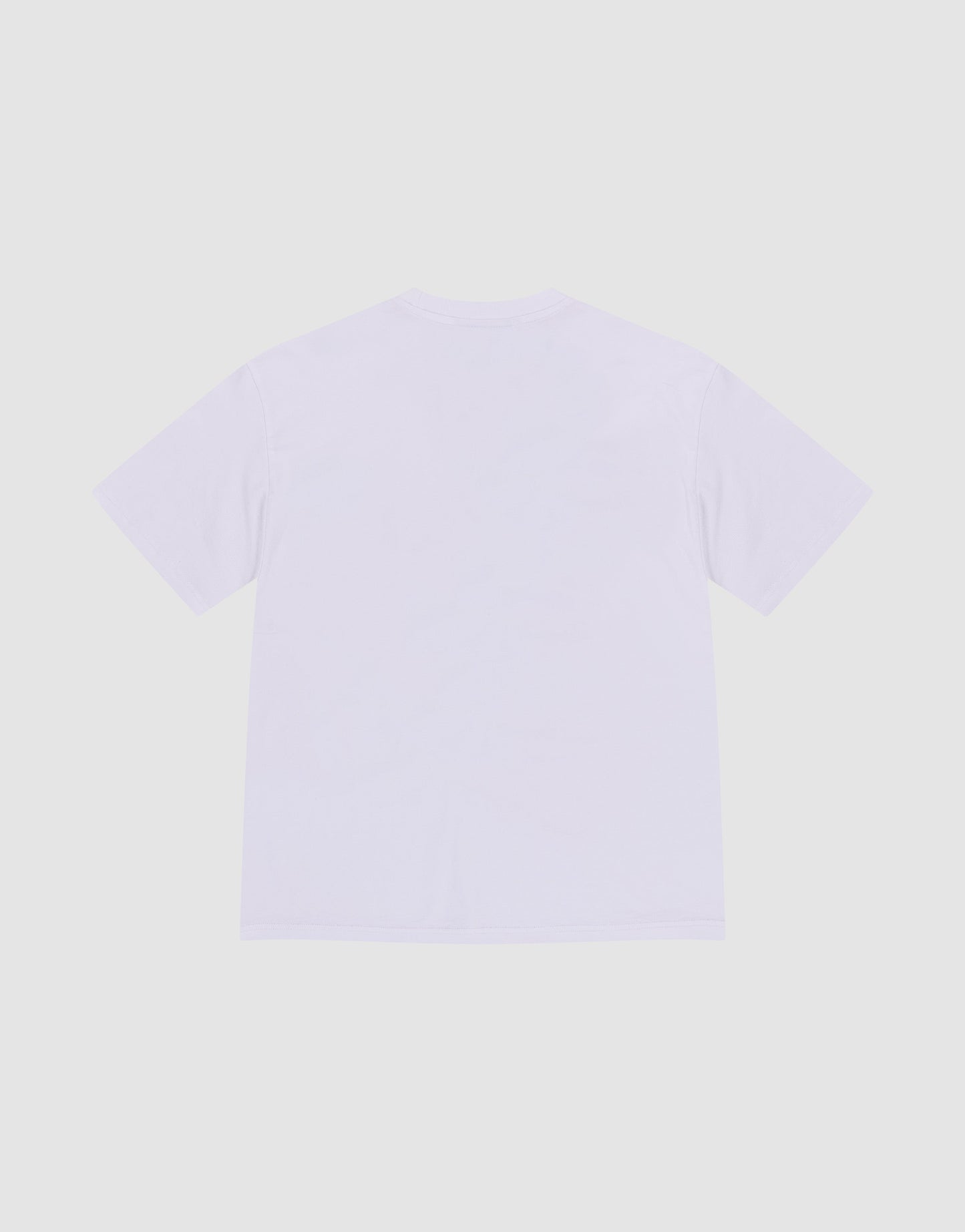 The LFDY Authorities Tee by LIVE FAST DIE YOUNG is a plain white regular-fit T-shirt made from 100% Baumwolle, laid flat on a light background to display its back side without patterns or front print.
