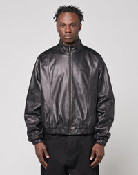 Live Fast Leather Trackjacket