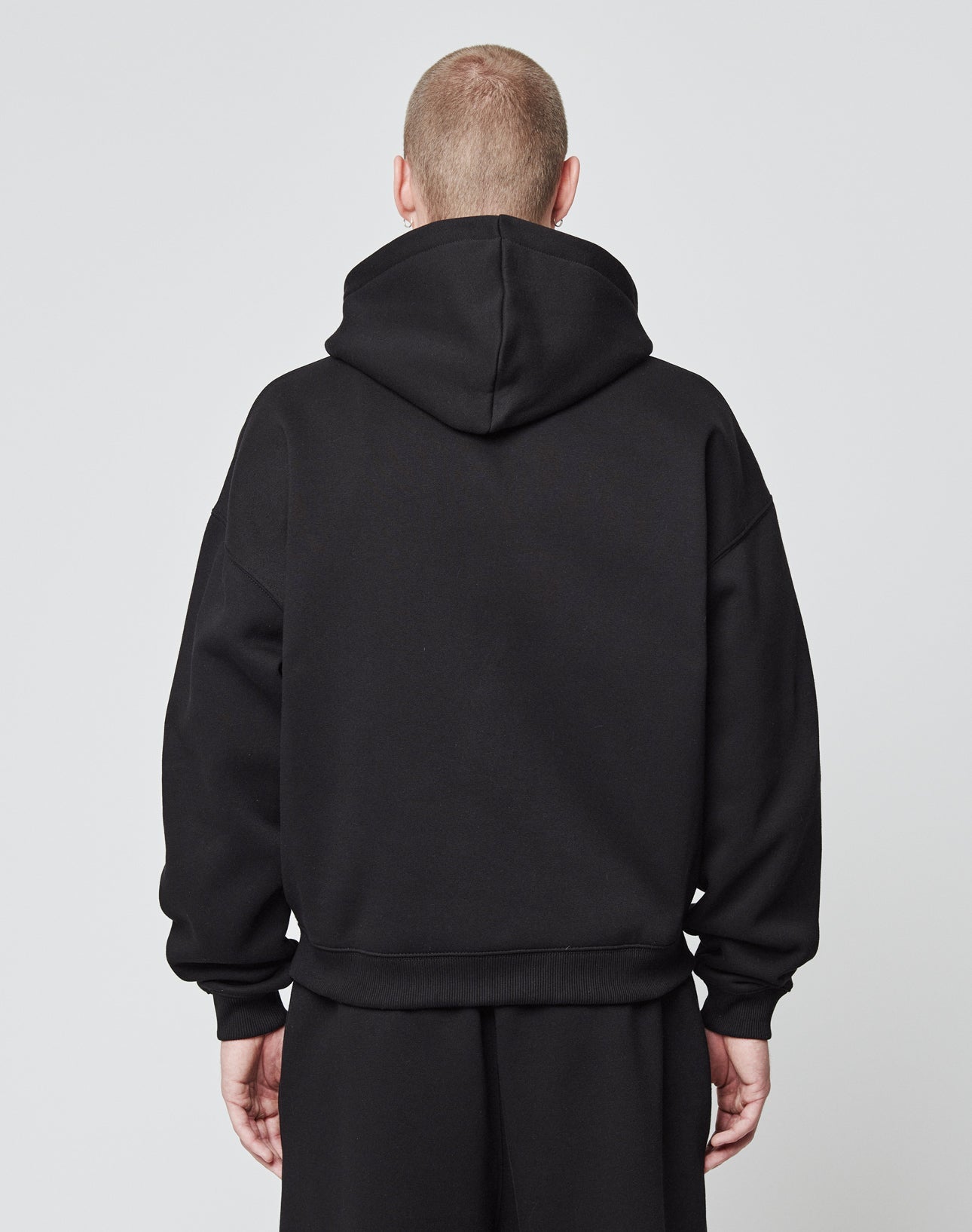 Basic Script Hooded Zip