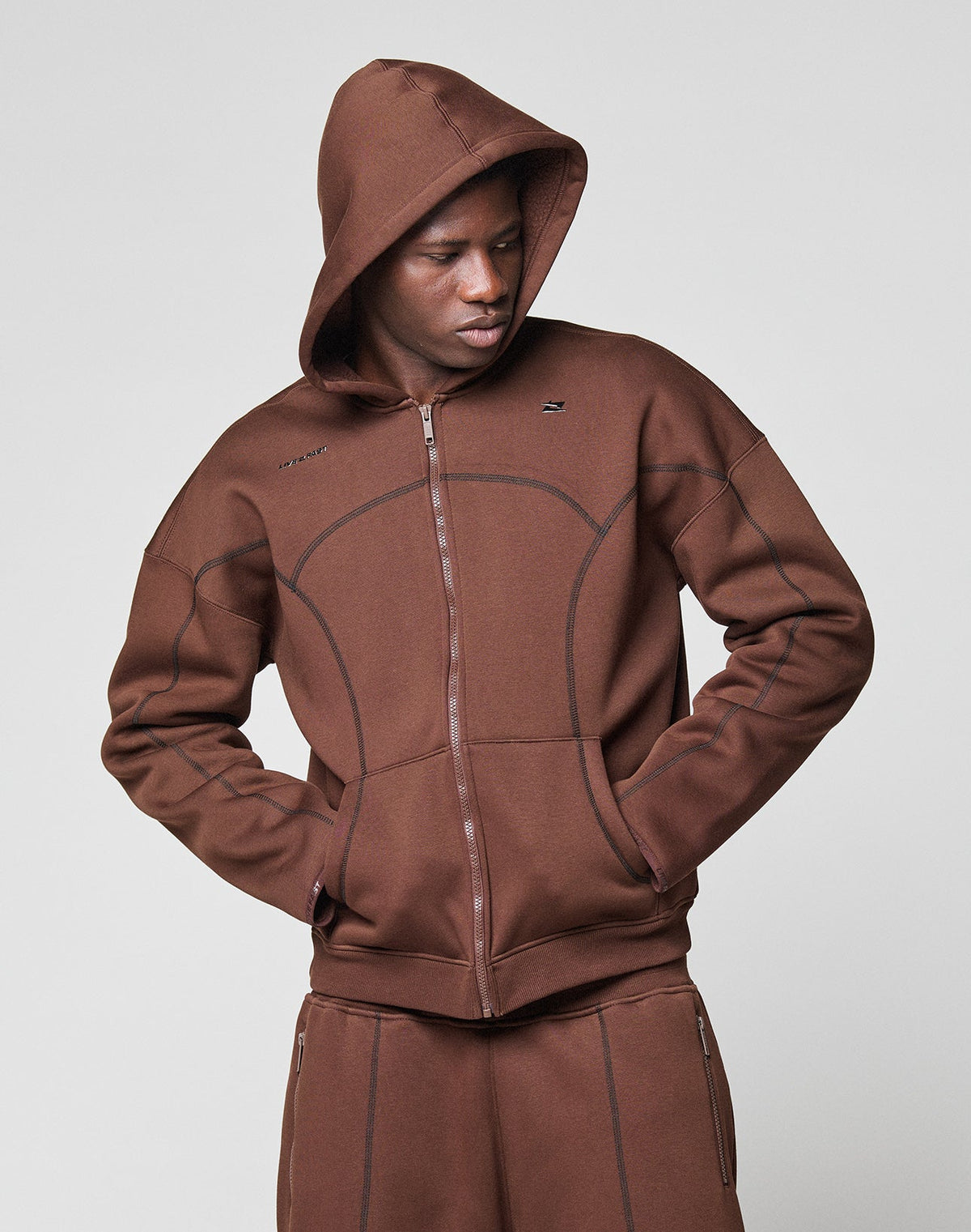 LFDY Active Fleece Hooded Zip